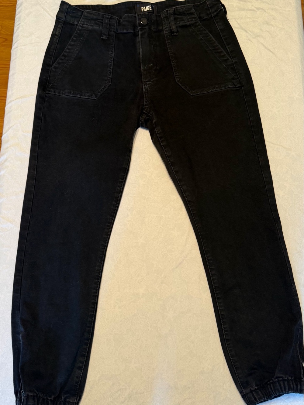 PAIGE Black High-Rise Skinny Jeans
